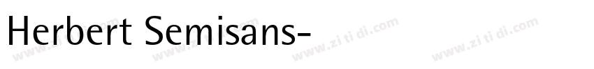 Herbert Semisans字体转换